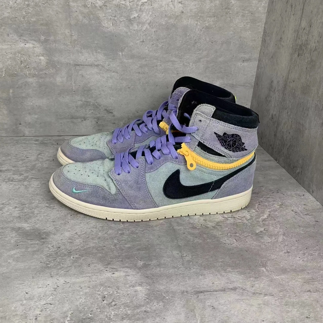 44码 AJ1 紫罗兰 高帮 篮球鞋 紫黑 工价1589