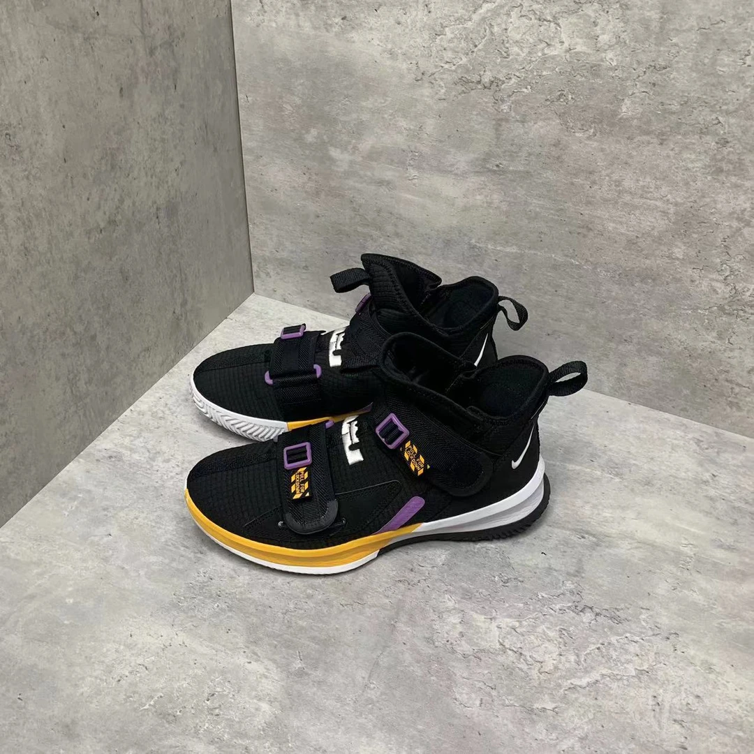 42码 Nike Zoom 士兵13 黑紫金 中帮 篮球鞋 工价2549