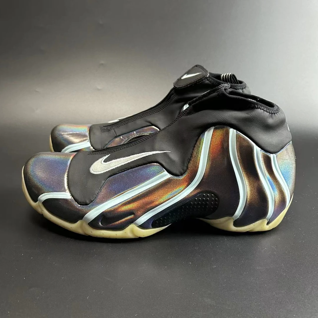 42.5码 Nike 风一 中帮 复古篮球鞋 黑银 工价1299