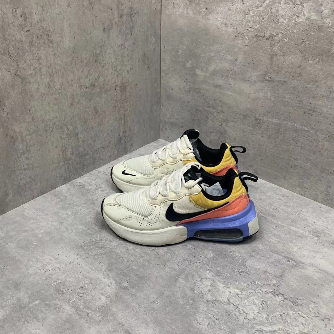 36码 Nike Air Max Verona 低帮 休闲跑步鞋 黄粉蓝