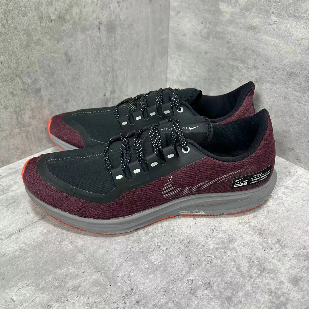 44.5码 98新 Nike 飞马35 酒红 低帮 休闲跑步鞋 工价1029