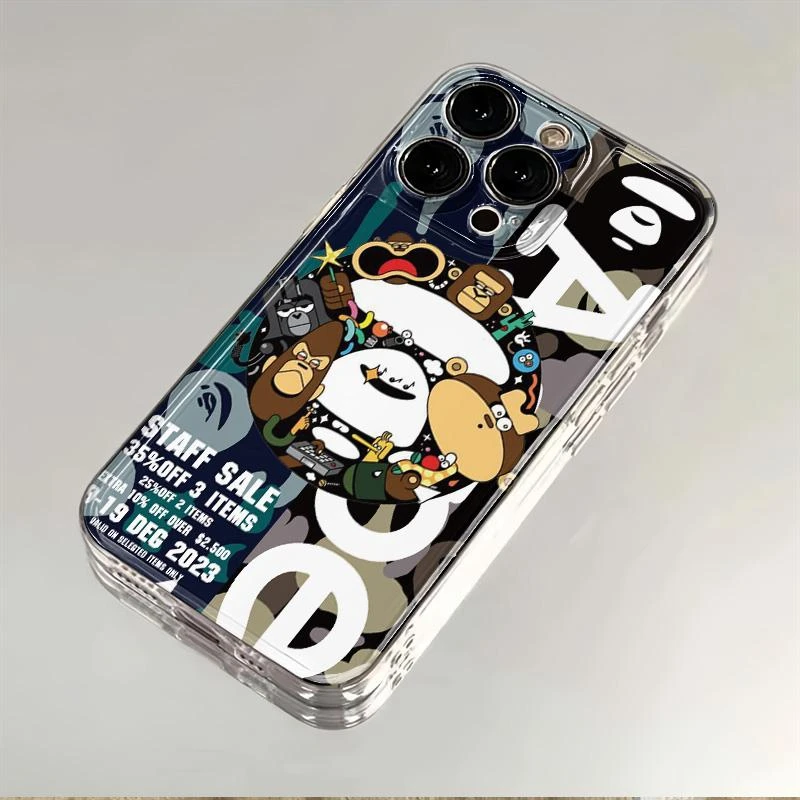卡通iphone15/13/14苹果12手机壳华为vivo小米oppo透明套