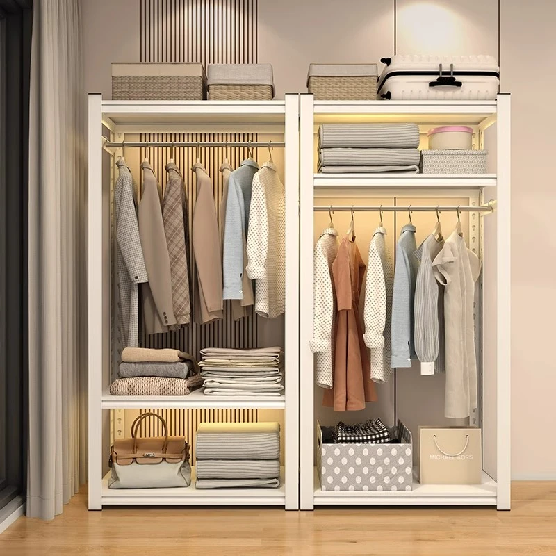 福凯祥衣帽架落地挂衣服架子卧室衣架简易衣柜挂衣架简约衣帽间