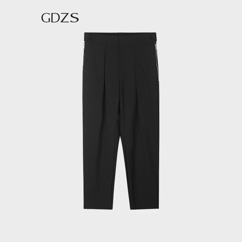 GDZS格度佐致品牌男装-春夏新款男士舒适黑色时尚休闲裤PABFC1110
