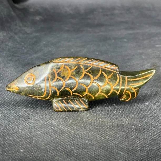 老玉鱼古玩收藏珍品老物件批发