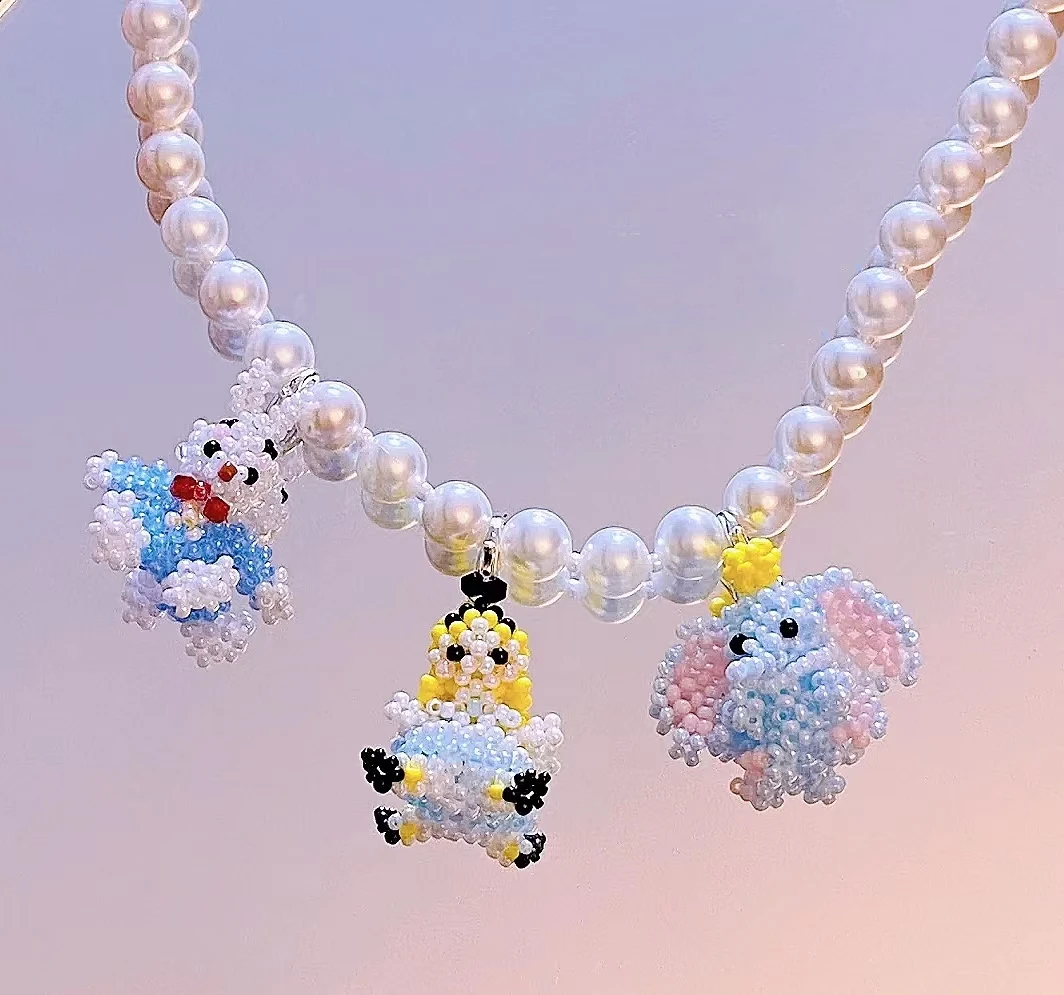 401~600 星洛油画透明 米珠管珠  DIY串珠小幽灵铃兰花挂件材料