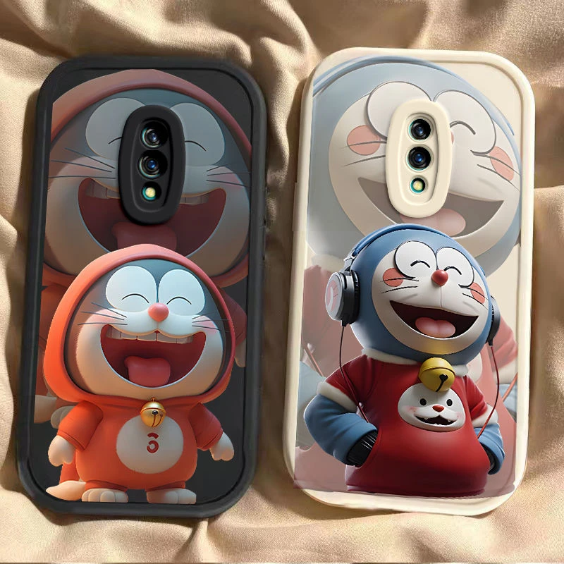 叮当猫OPPOk3手机壳全包防摔k1网红新款k5搞怪涂鸦可爱硅胶软壳潮