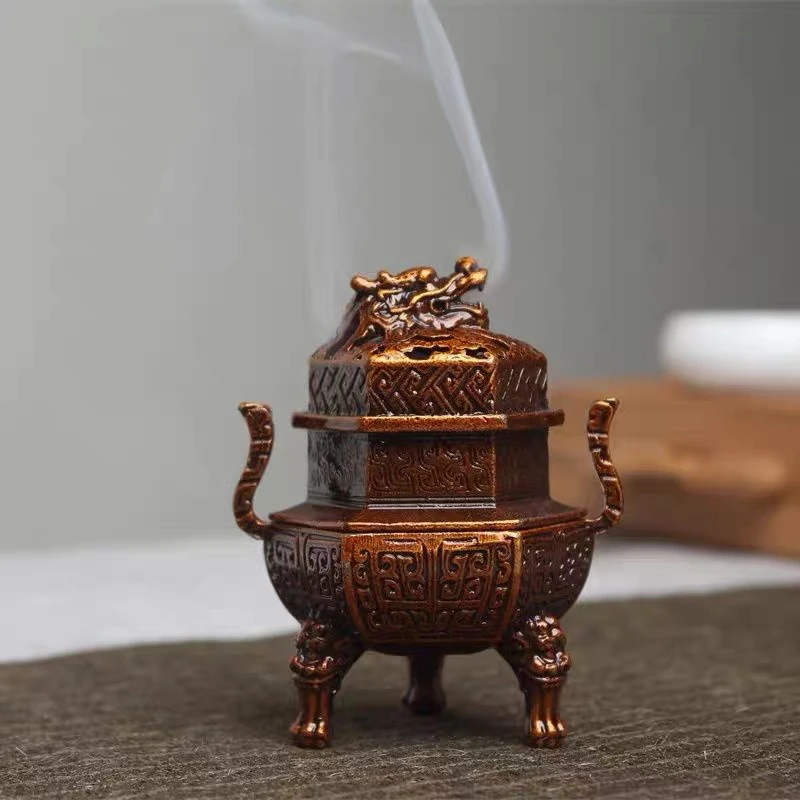 红色神龙抬头香薰炉