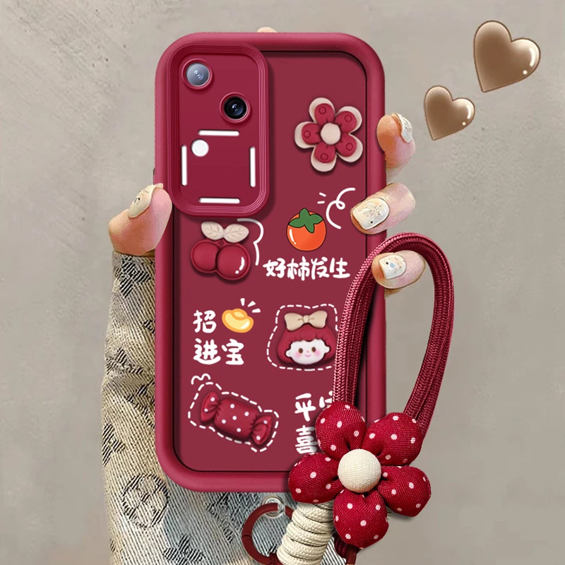 适用于VIVOS18手机壳好柿发生平安喜乐秋冬新款天眼阶梯