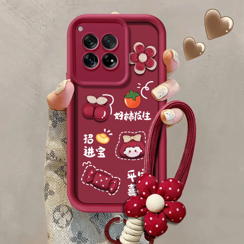 适用于一加ace3手机壳好柿发生平安喜乐天眼阶梯秋冬新款防摔