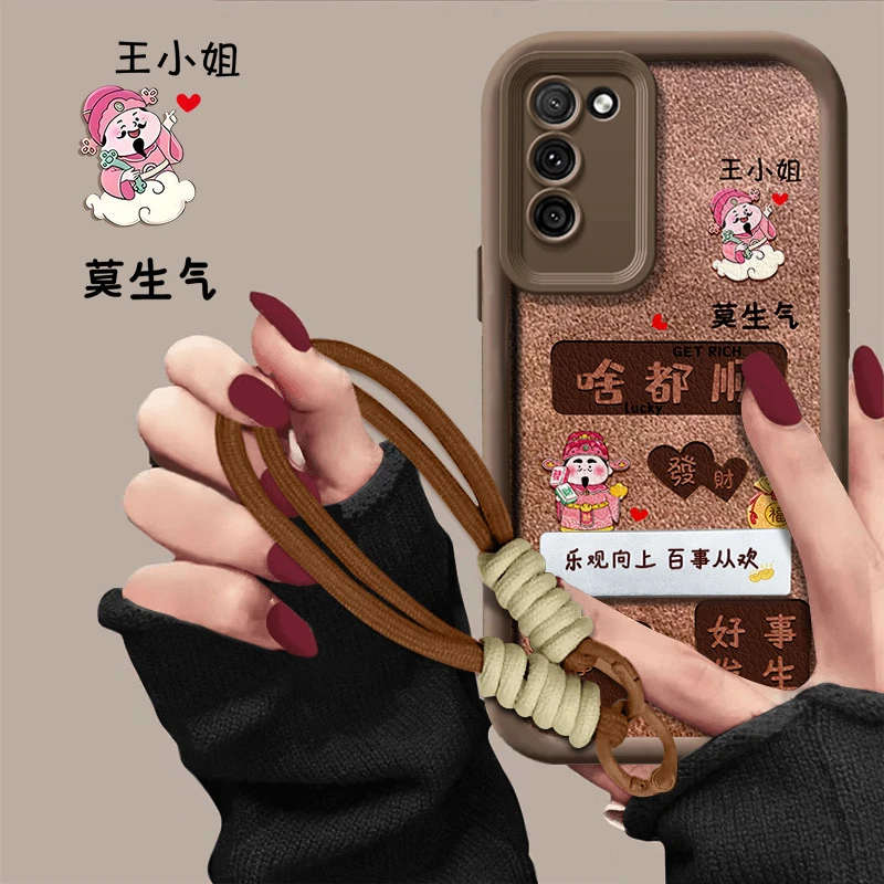 适用于荣耀30青春版手机壳啥都顺天眼阶梯小羊皮百家姓秋冬新款