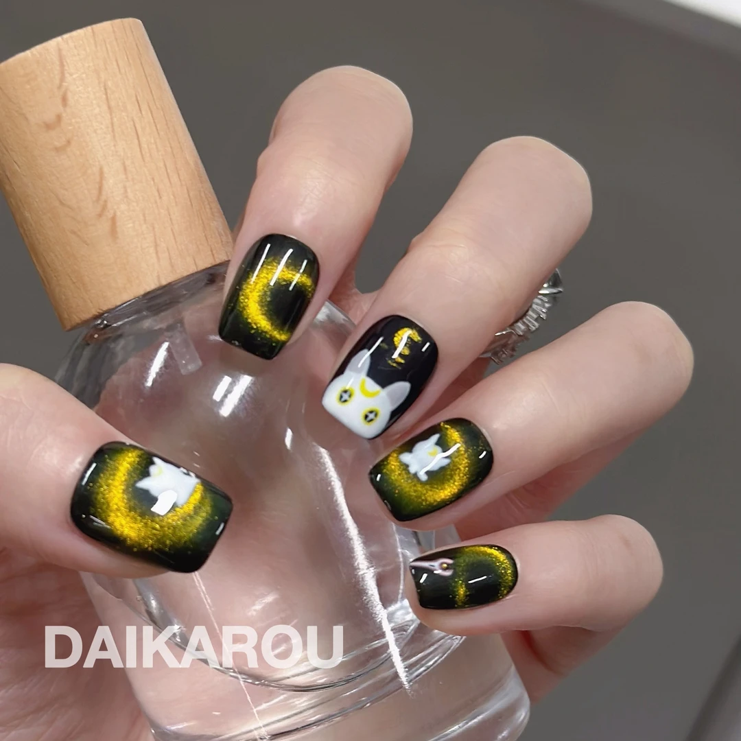 魔法喵星 黛卡柔 预售 新甲型 此度 短椭圆 中椭圆手工穿戴甲10片