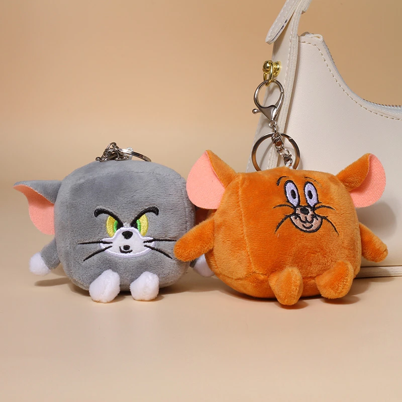 猫和老鼠毛绒玩具挂件钥匙扣包包挂饰变形可爱搞怪玩偶女生日礼物