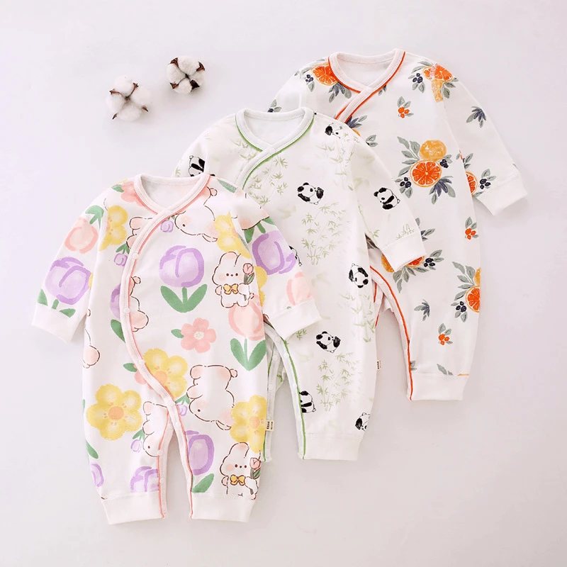 【粉丝专享】婴儿纯棉连体衣宝宝长袖衣服新生儿婴幼儿哈衣爬服