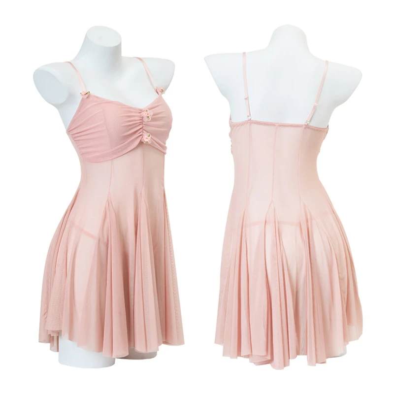 夏季清凉趣味小家仙女薄款2023网红学姐居睡裙心动睡衣