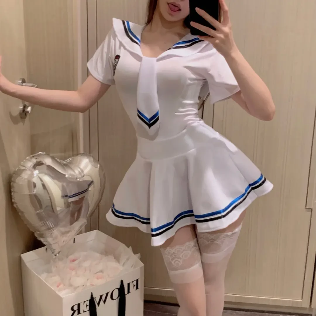 2024新年网红性感睡衣睡裙诱惑穿搭jk学生学院风日系服装少女二次