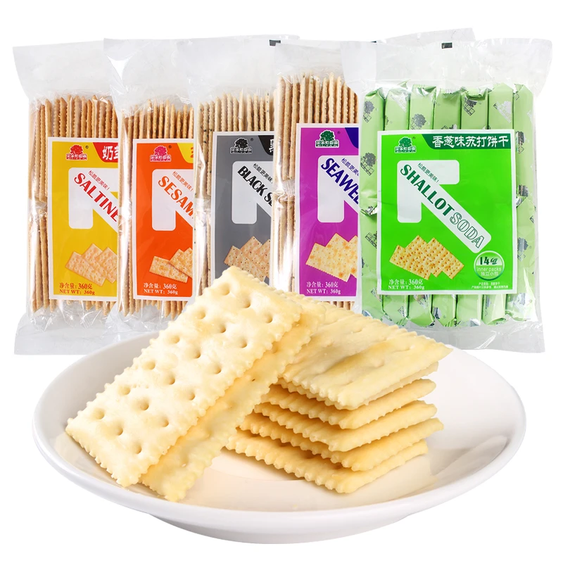菓子町园道奶盐味苏打饼360g