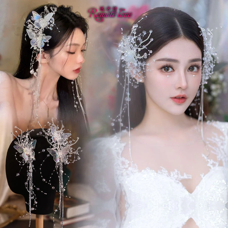 remote love/远方情超仙女水晶蝴蝶发夹T1748