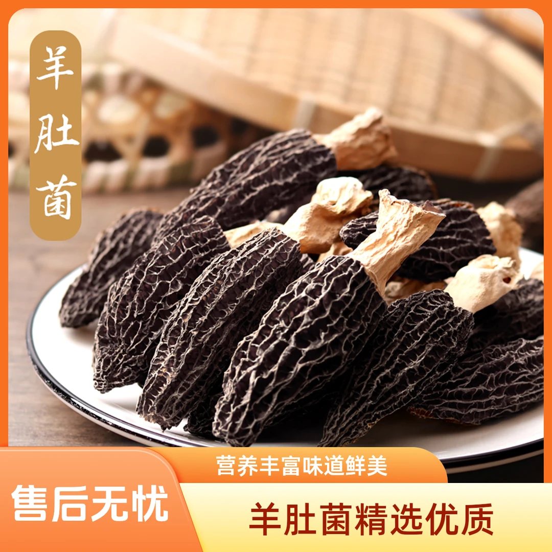 【新货上市】大个羊肚菌营养羊肚菌汤包蘑菇类煲汤食用菌肉质饱满