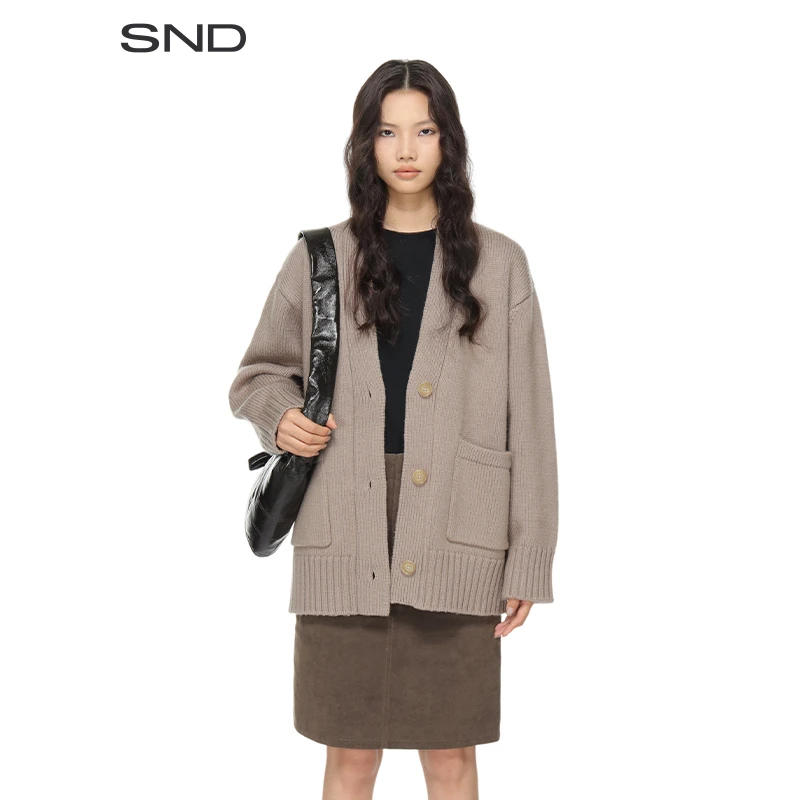 【YEARLY PLAN 设计师品牌】SND PF24 复古粗针重磅开衫