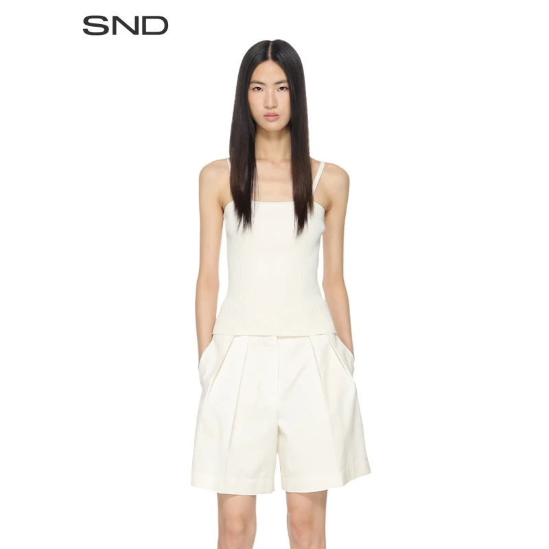【ROHE 设计师品牌】SND SS24 罗纹吊带上衣