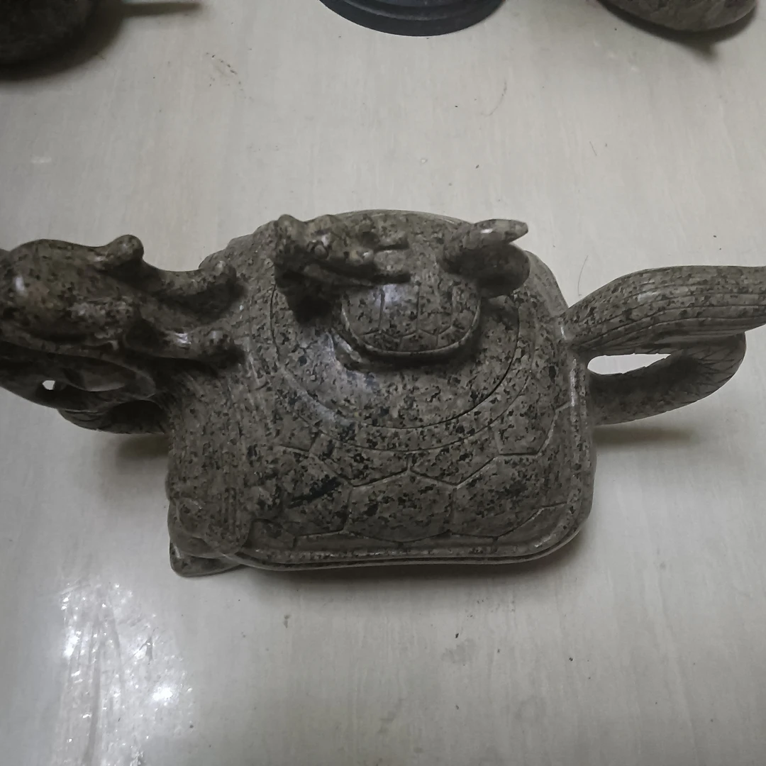 中华麦饭石龙龟壶复古简约陶瓷茶道精美