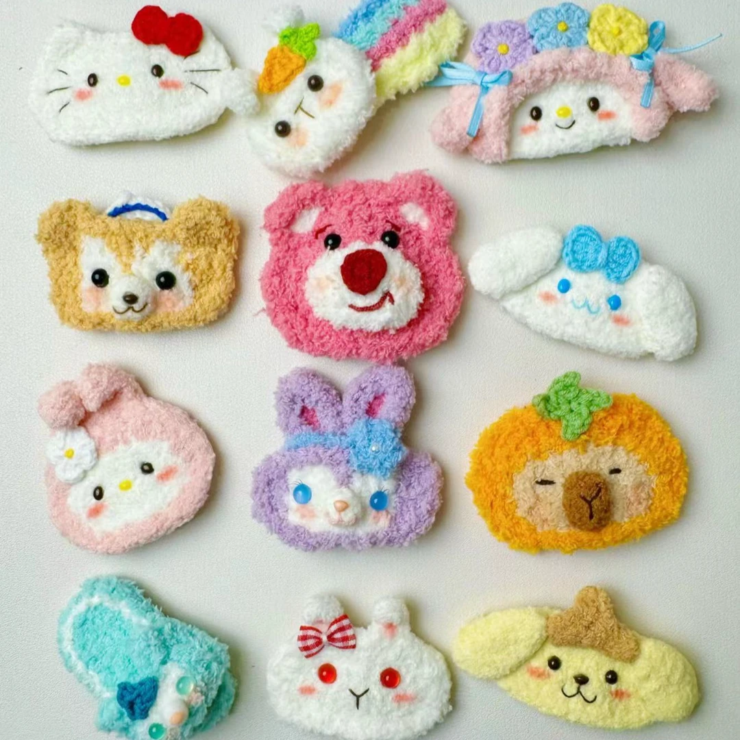 【闹闹爱DIY】手工钩织可爱卡通发夹