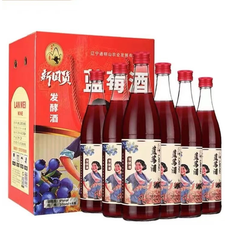 通明山6度蓝莓酒整箱低度发酵酒
