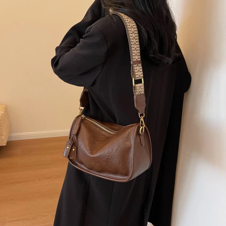 单肩包拉链女包爆款时尚百搭小众简约小包包腋下网红洋气休闲ins