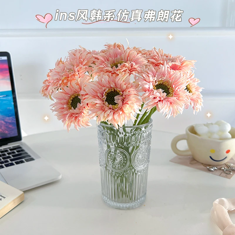 弗朗花假花仿真花摆设房间卧室插花客厅装饰花艺餐桌摆件干花花束