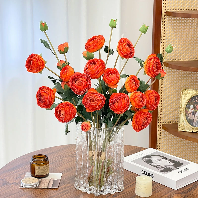 高档牡丹花假花仿真花摆设客厅摆件花艺轻奢高端装饰花卉插花