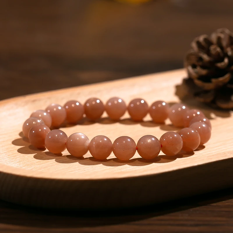 单圈长石橙月光手链素圈D743多样性发一