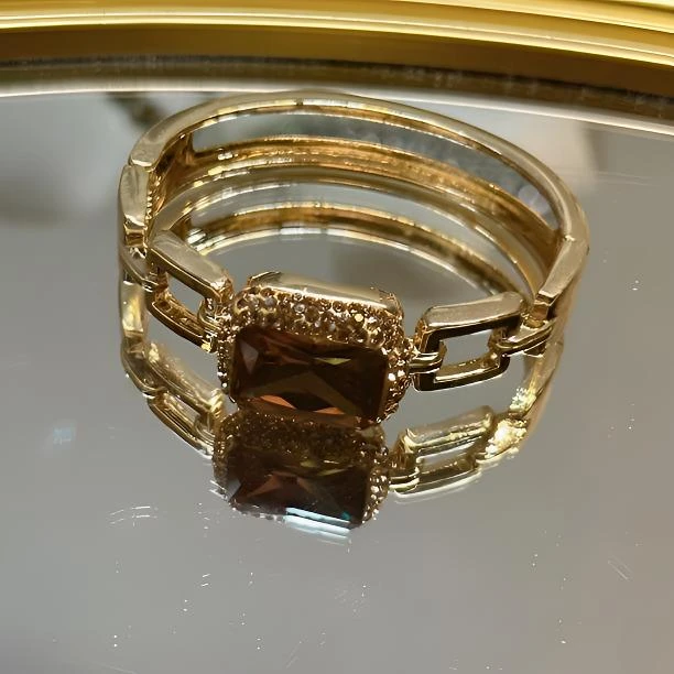 铜合金合成锆石手镯 TT SDS小方形精致版手镯 时尚款2637气质轻奢