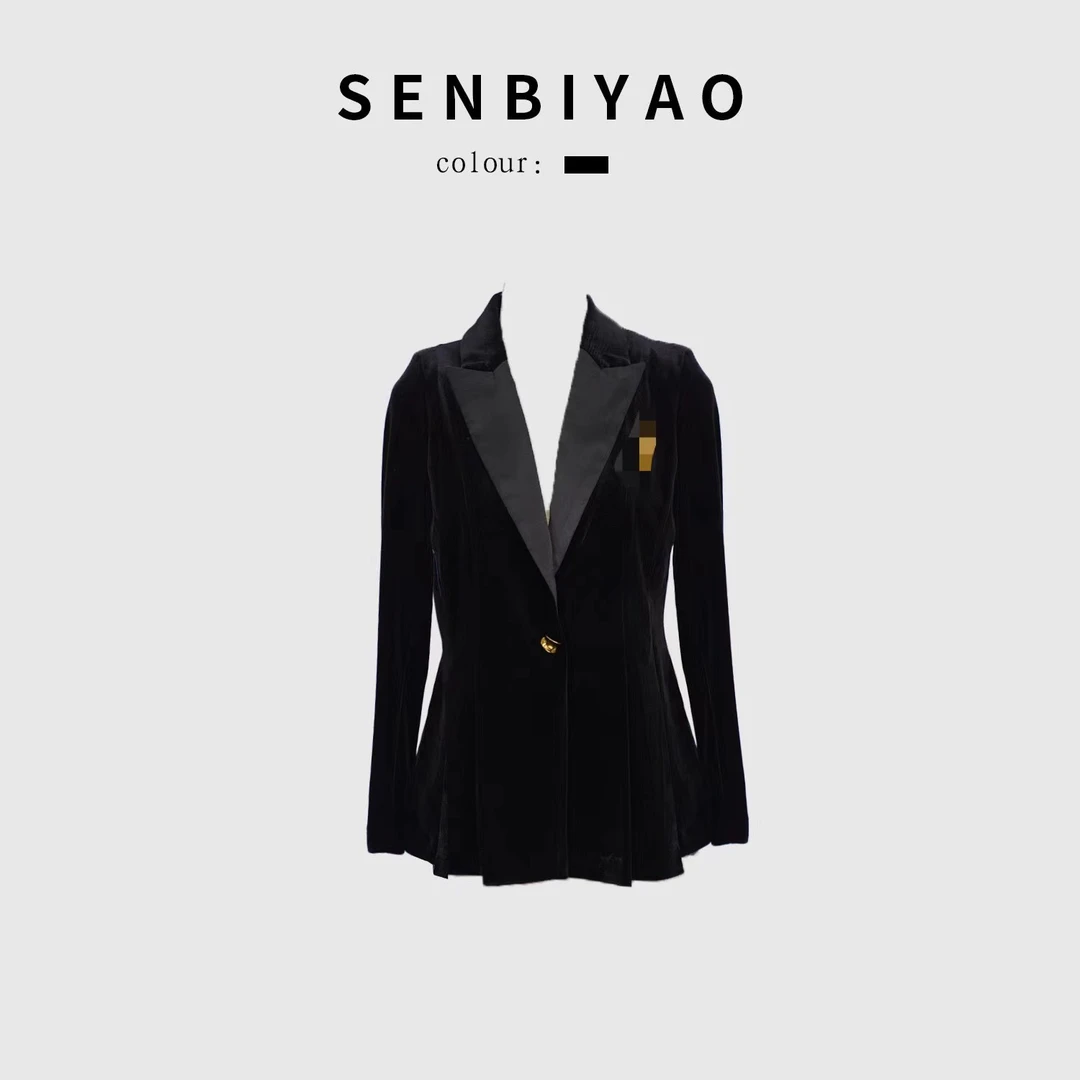 SENBIYAO/森比垚2312#新款设计师时尚休闲气质女士西装外套