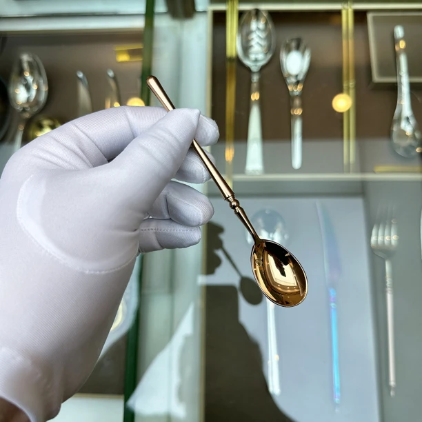 材质升级 实心304不锈钢圣堡系列 甜品咖啡勺 吃冰勺 小勺精致