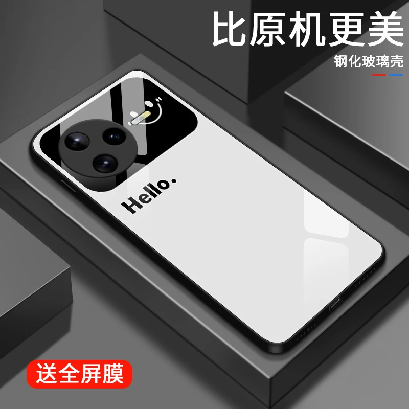 视窗微笑适用红米K80手机壳镜面红米K80pro高级男生流行款新款简