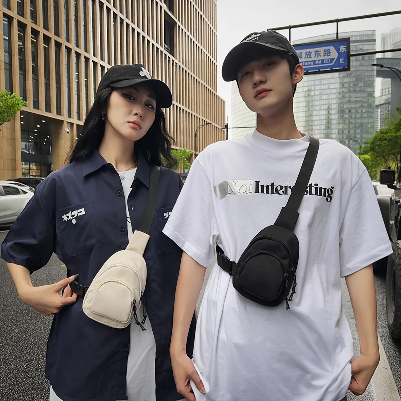 新款时尚休闲胸包百搭户外ins韩版多功能网红潮流轻便男女斜挎包