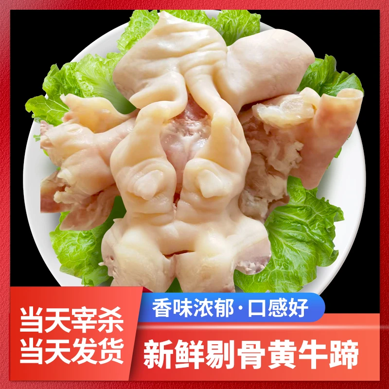 正宗新鲜牛蹄去骨带筋整只脱骨牛蹄筋牛蹄原味生鲜主筋火锅