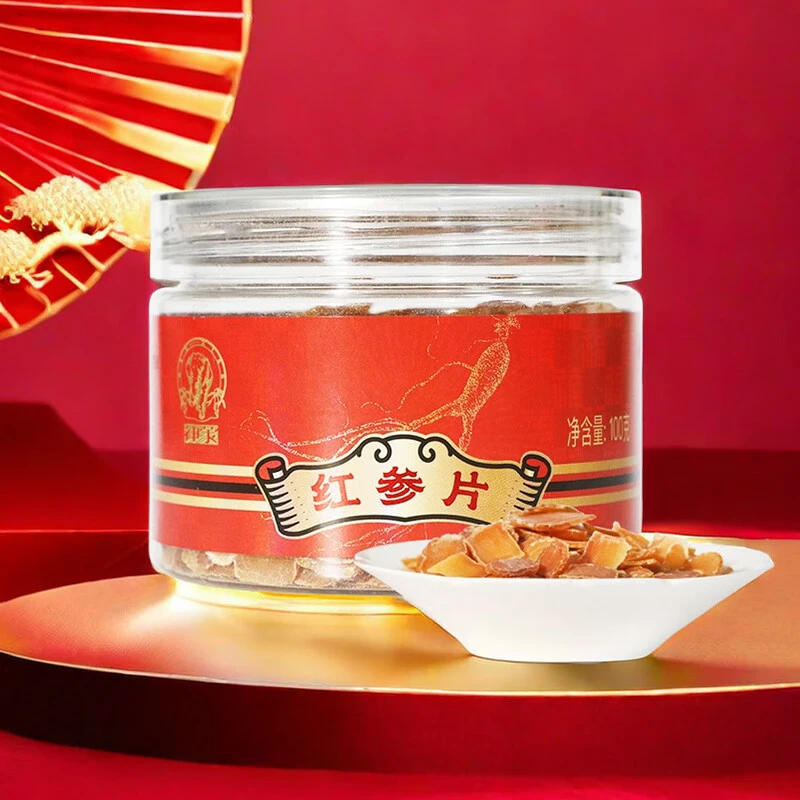 神象 红参片100g 长白山原产优选参龄