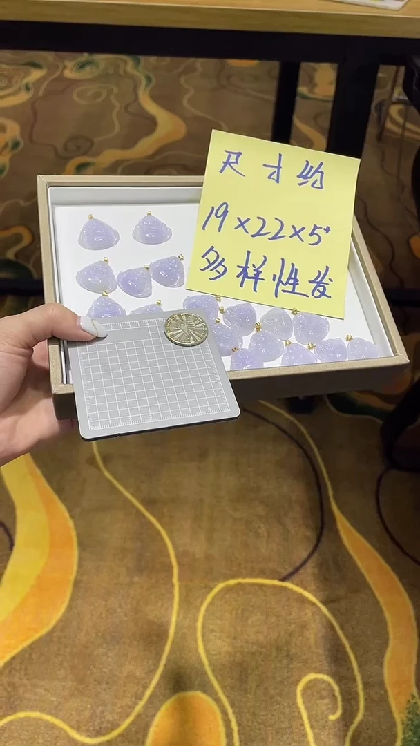 【闪购商品】翡翠挂件18K金镶嵌佛公YJ86-A1@多样性发货CP