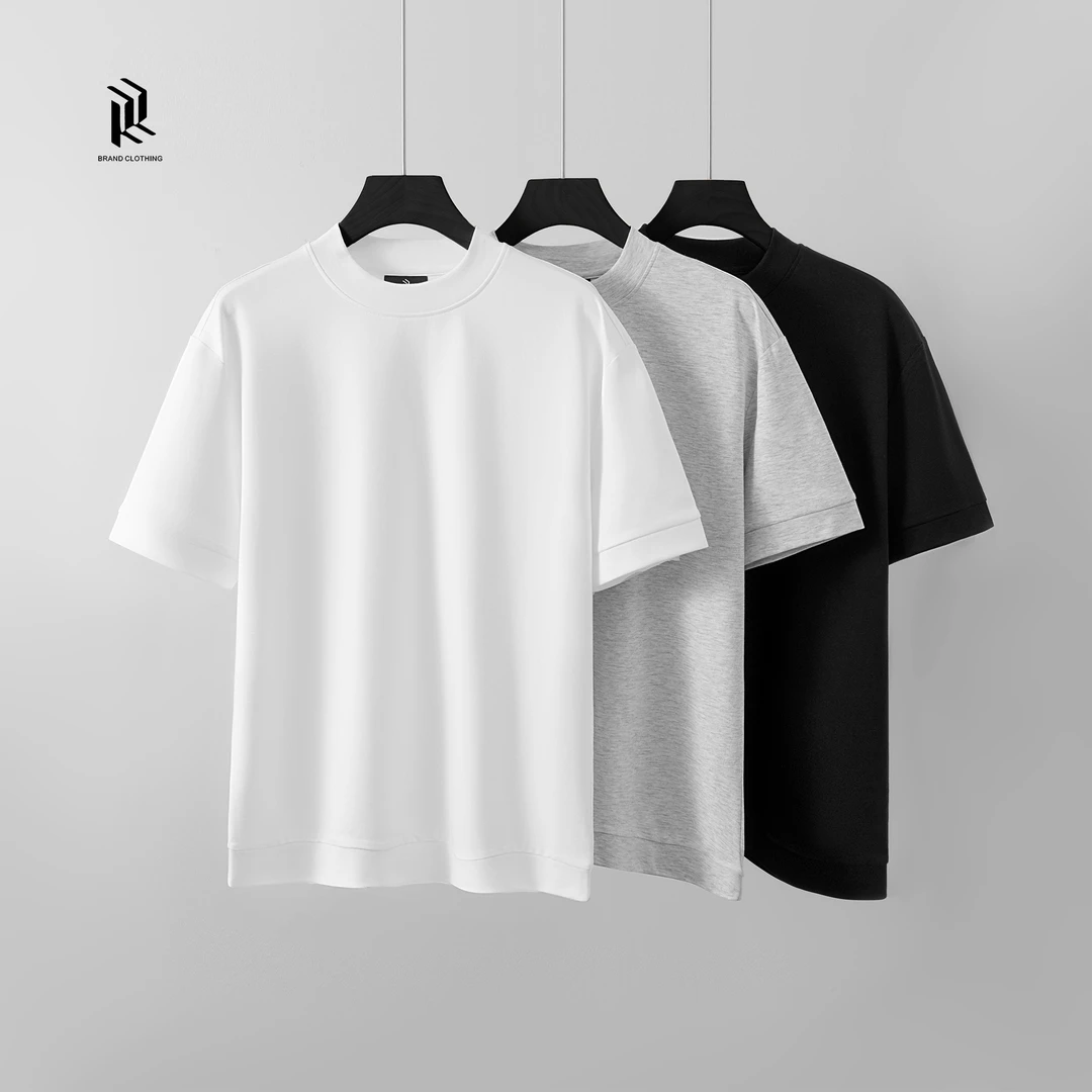 【非黑即白】秋季打底“慕斯绒”男士“肤感”纯色男士打底T恤q39