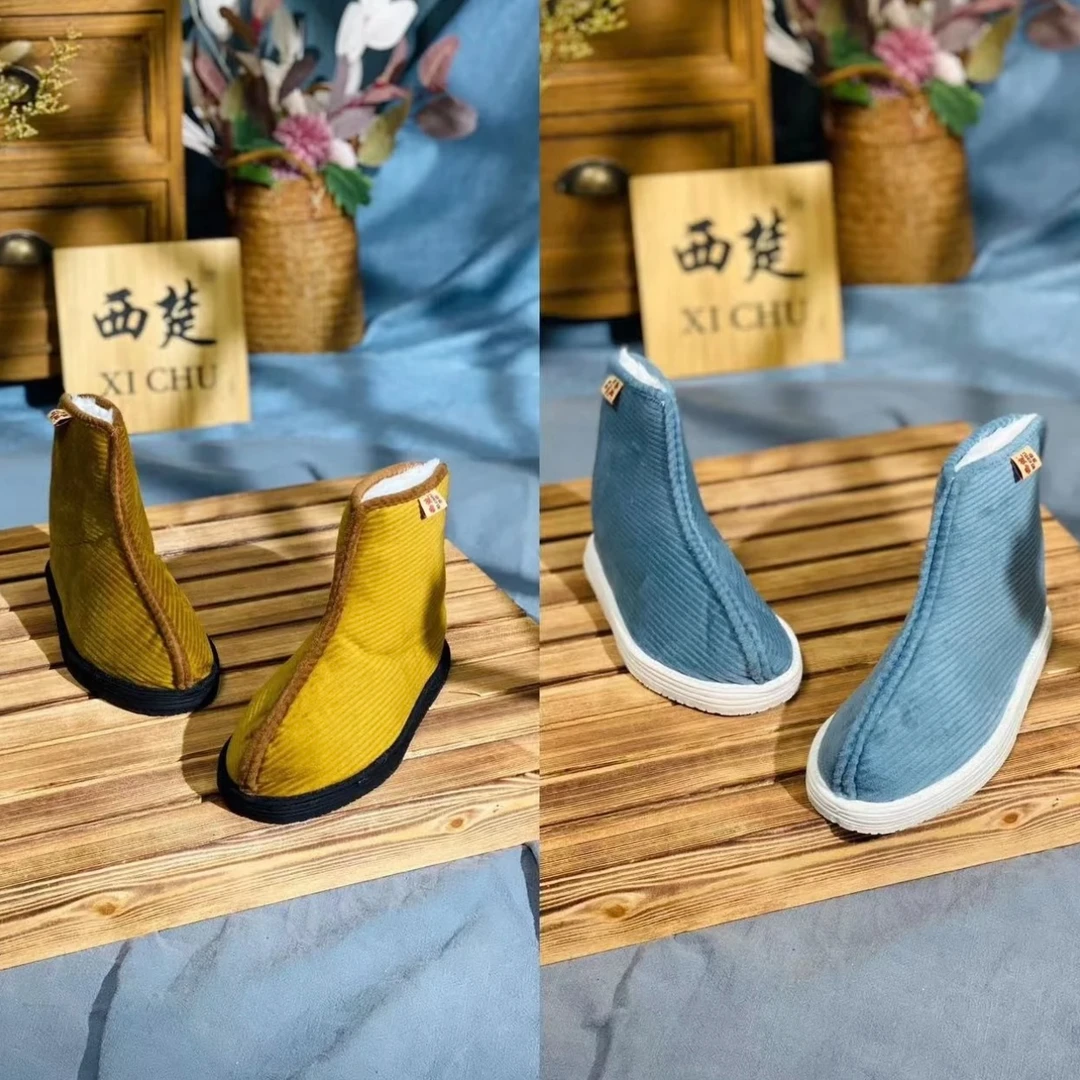 灯芯绒-【冬款-加厚保暖】西楚XICHU国潮千层底布鞋