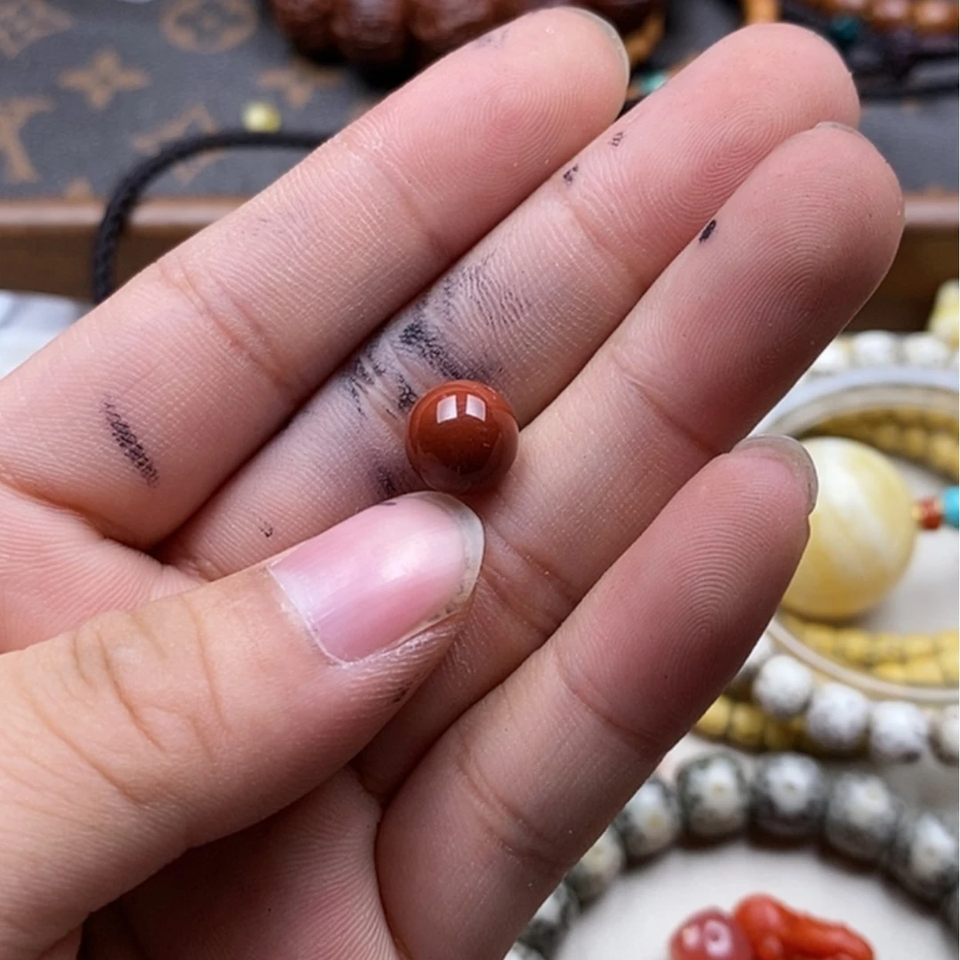 【闪购商品】南红玛瑙挂件合金花*