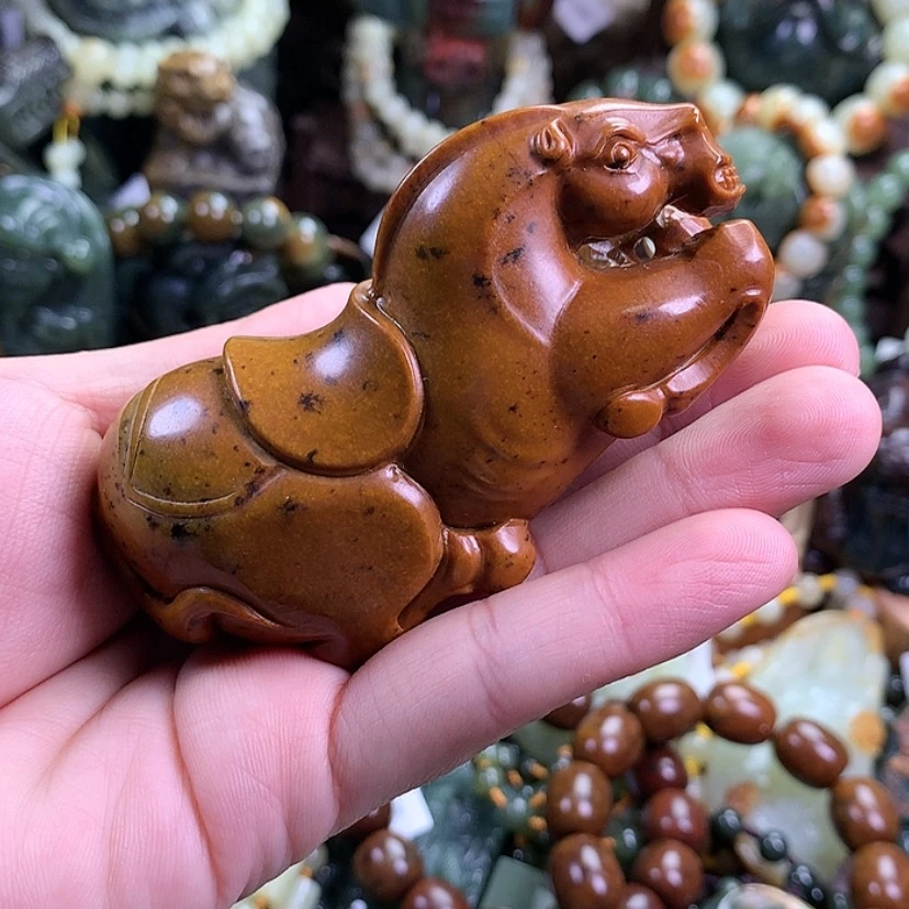 【闪购商品】岫岩河磨玉(透闪石质玉)手串未镶嵌京*