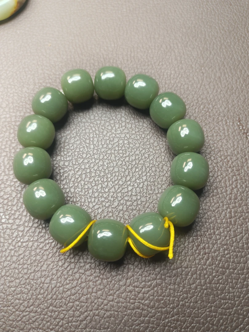 透闪石老玉男士手链