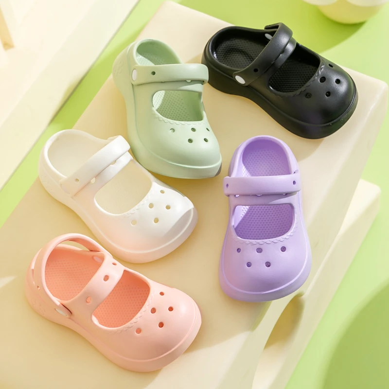 女童拖鞋洞洞鞋可爱儿童两穿凉拖鞋夏季软底防滑女孩宝宝公主鞋