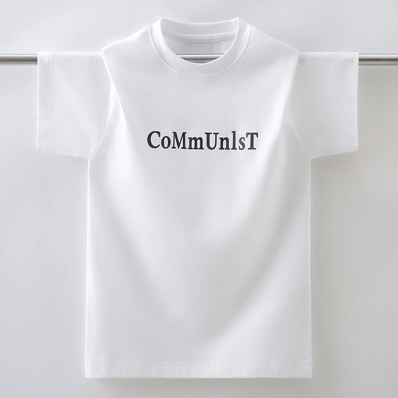 男童白色t恤短袖中大童纯棉夏装2025新款儿童夏季上衣套装半袖T恤