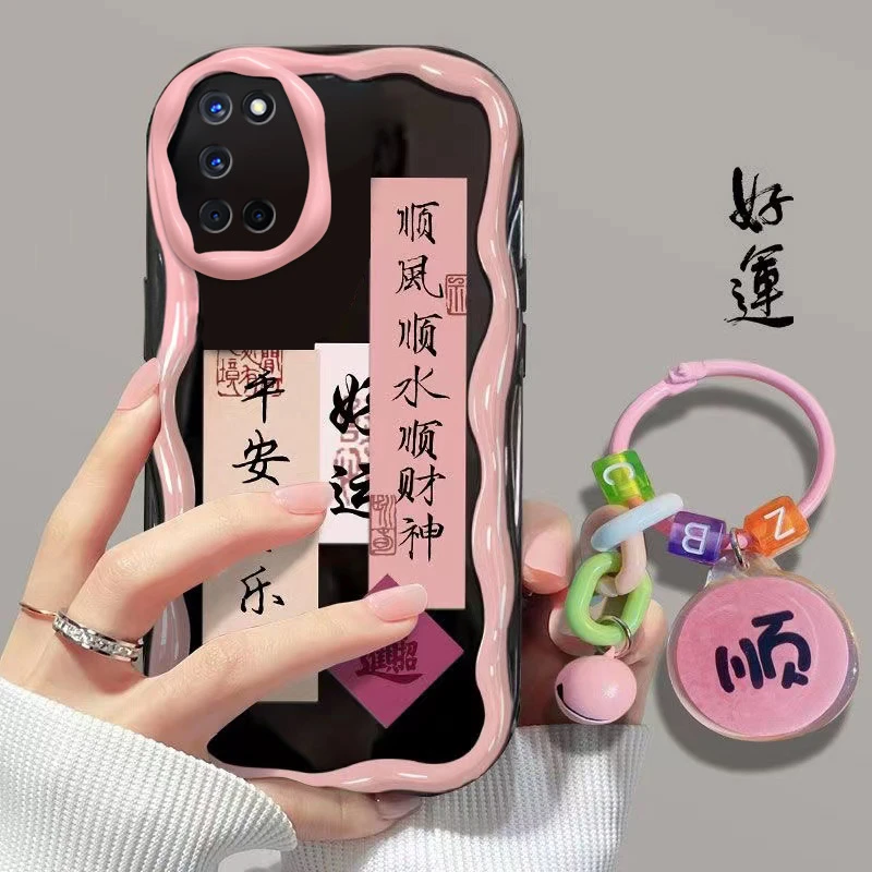 顺风顺水oppoa52手机壳PDAM10耐脏软壳气囊防摔新款创意潮流挂坠
