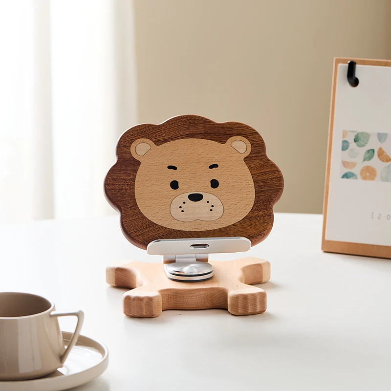 小狮子手机支架 平板支架 创意桌边摆件 办公礼品