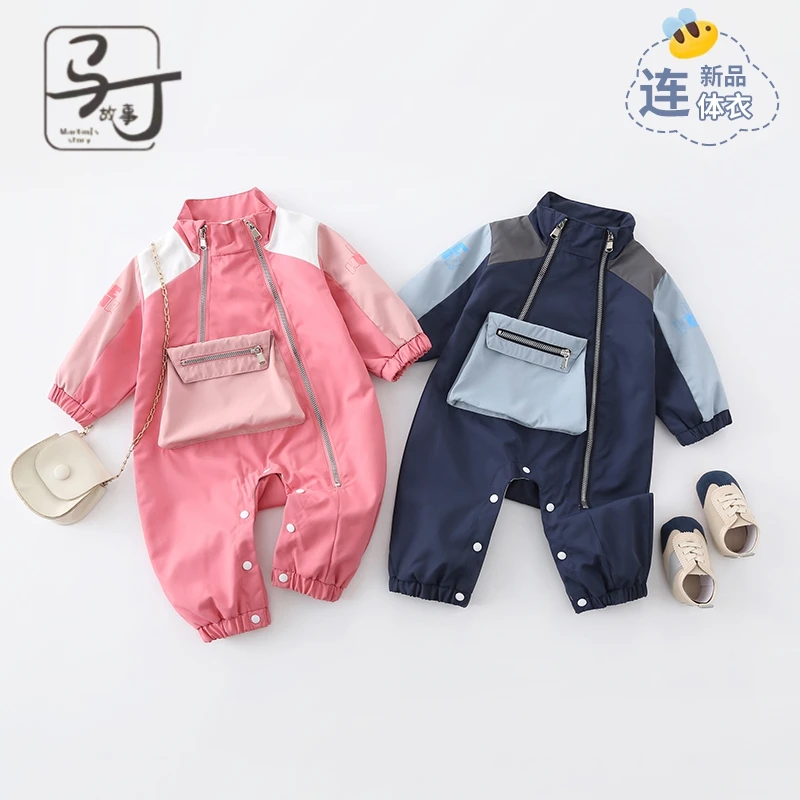 满月婴儿衣服秋装连体衣外出服男女宝宝春秋季爬服婴幼儿哈衣外套